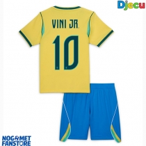 Brazil Vinicius Junior #10 Domaci Dres za djecu SP 2026 Kratak Rukav (+ Kratke hlače)